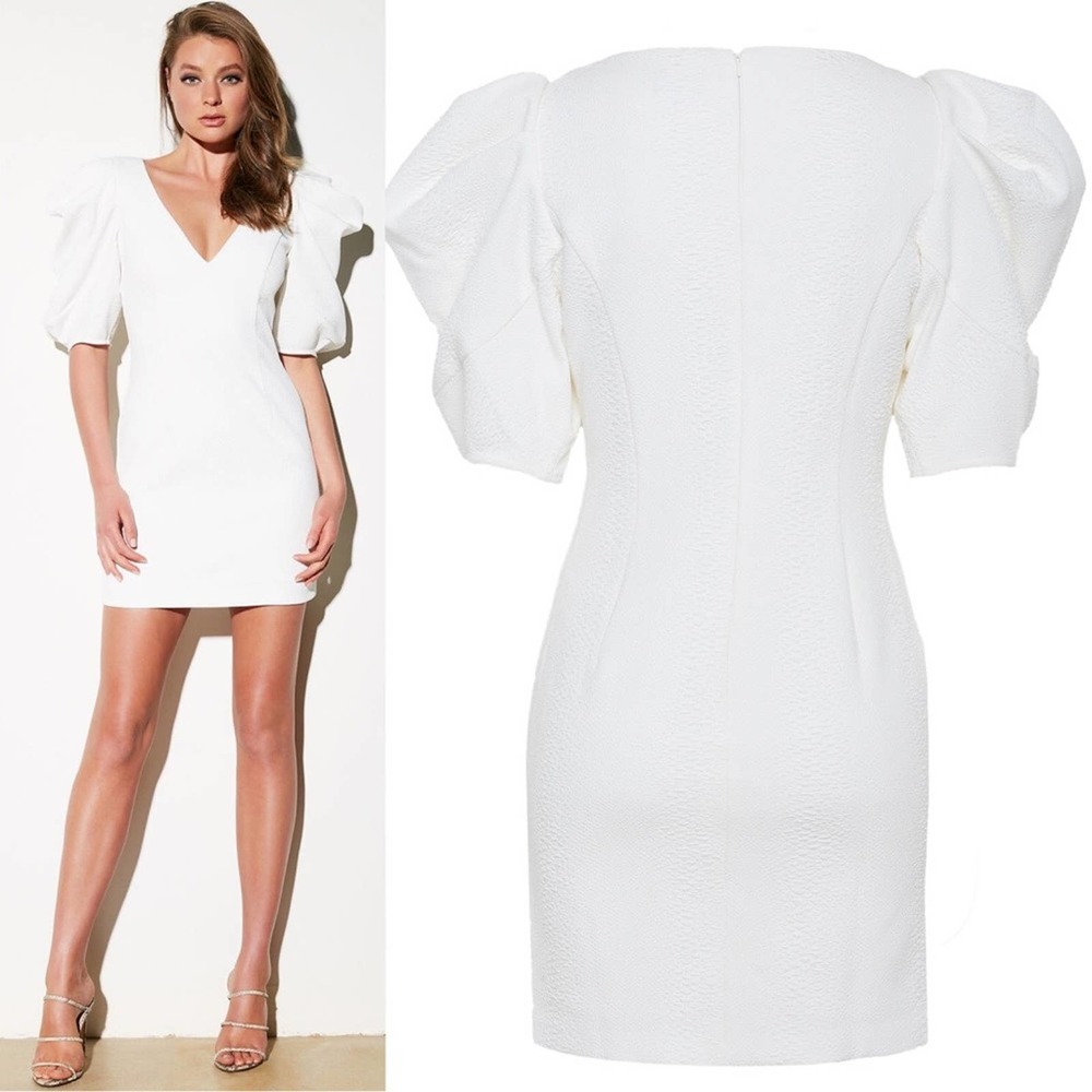 NWT BARDOT Fergie Puff Sleeve Dress